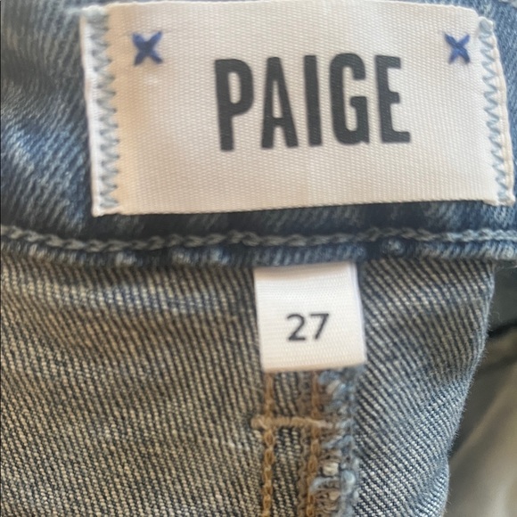 PAIGE Flare & Wide Leg Jeans in Blue Leenah Ankle - Picture 3 of 9